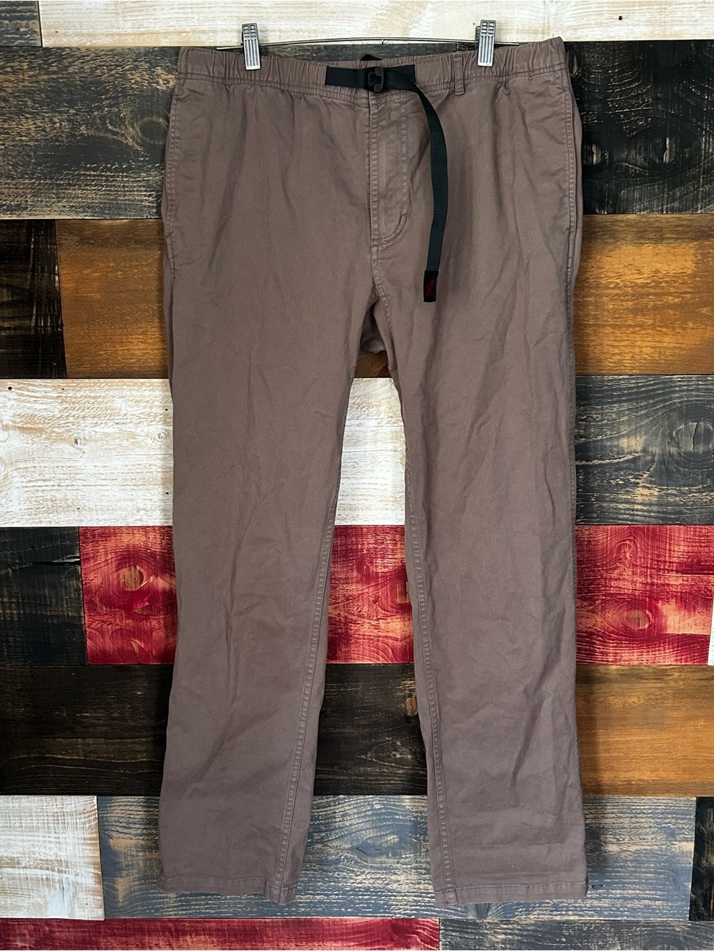 Gramicci men’s pants hiking brown straight leg XL